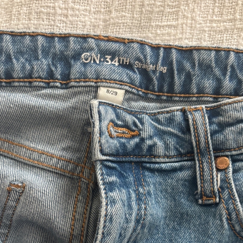 ON 34TH Women's Straight Leg Jeans - Blue